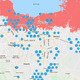 Apparel and footwear manufacturing sites and 2030 projected sea level rise in Jakarta, Indonesia.